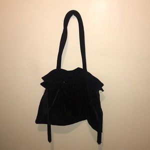 Velvet hobo purse with matching hat